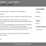 Website Register Login System dengan PHP dan MySQL [FREEBIES]